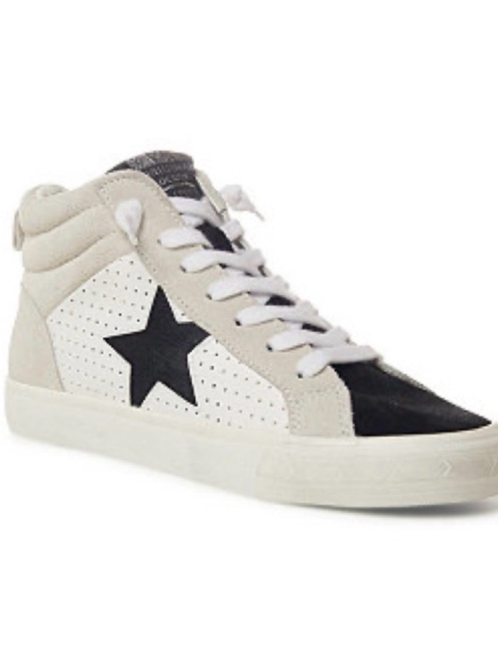 Vintage Havana White Black Star High-Top Sneakers